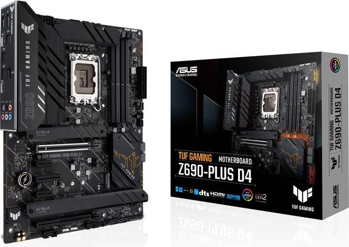 Image du produit ASUS TUF Gaming Z690-Plus D4 (LGA 1700, Intel Z690H, ATX)