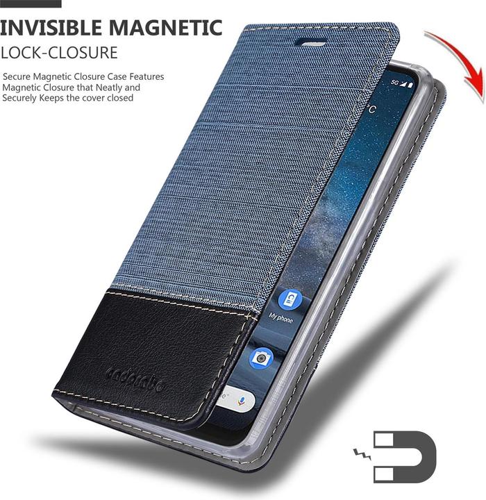 Actual product image Cadorabo Book Jeans Optics Cover (Nokia 8.3)