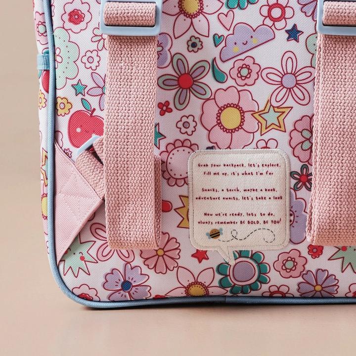 Image du produit Just Bee Kids Sac à dos rétro enfant à fleurs – Parfait pour la crèche et les sorties