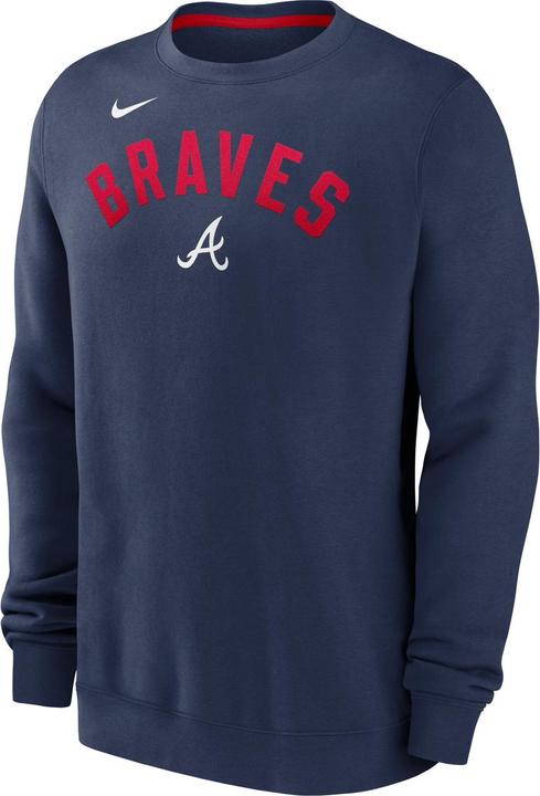 Produktbild Nike Atlanta Braves Classic Twill Crew Neck Fleece M (M)