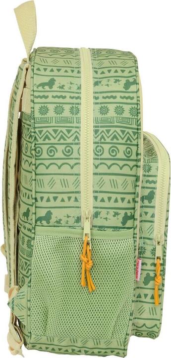 Actual product image The Lion King Mufasa Schulrucksack Grün Beige 33 X 42 X 14 Cm