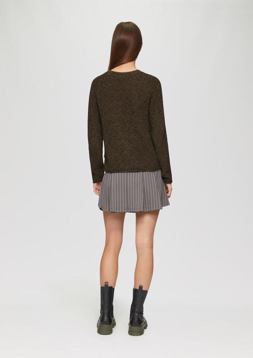 Actual product image S.Oliver Strickpullover Melierter Strickpullover mit Raglanärmeln (XS)