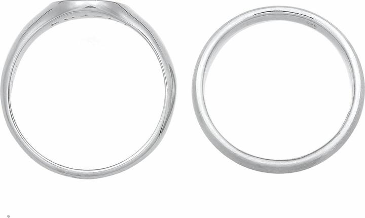Produktbild Kuzzoi Bandring, Ring Set, Siegelring (58, 925 Silber)
