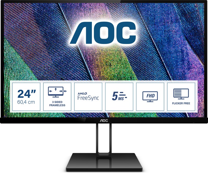 AOC 24v2q (1920 x 1080 Pixel, 24")