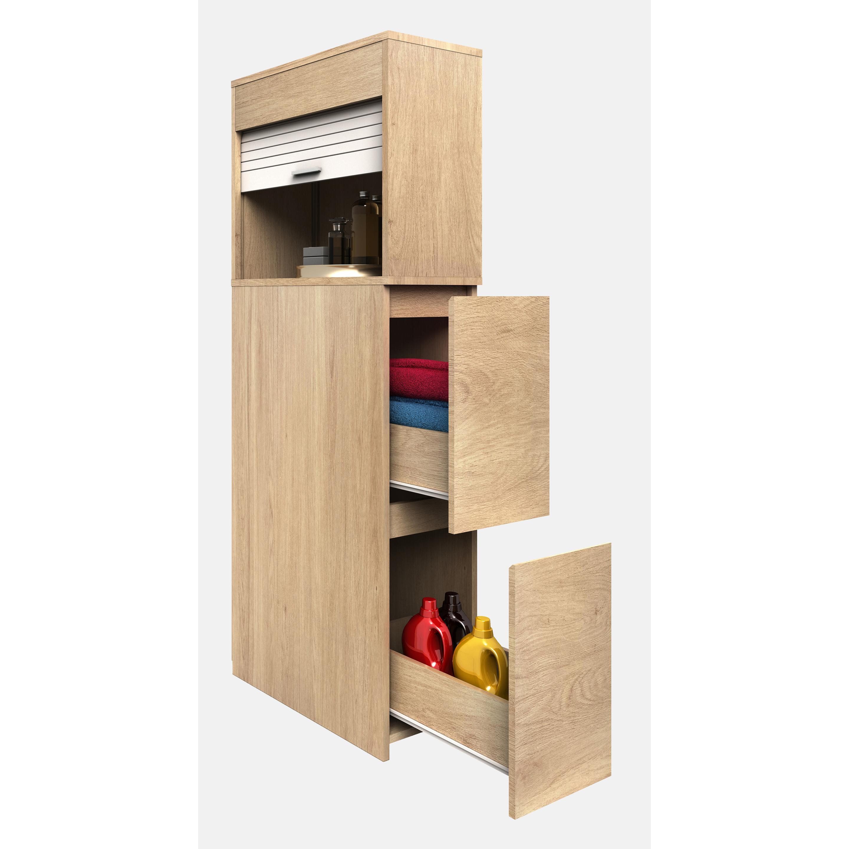 Thumbnail - VCM, Badezimmerschrank, Tasalo (25 x 48 x 131 cm)