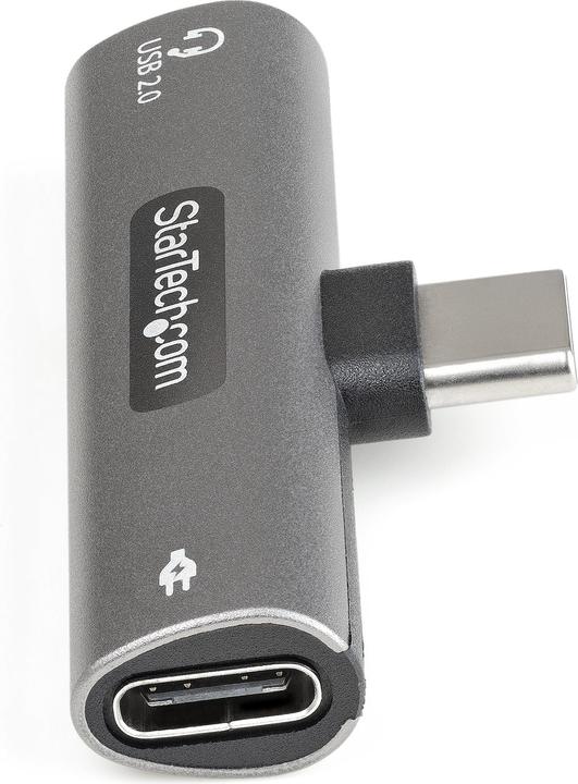 Produktbild StarTech USB-C-Audio- und Ladeadapter - USB-C Audioadapter mit USB-C-Audio-Kopfhörer-/Headset-Anschluss und (Zubehör)