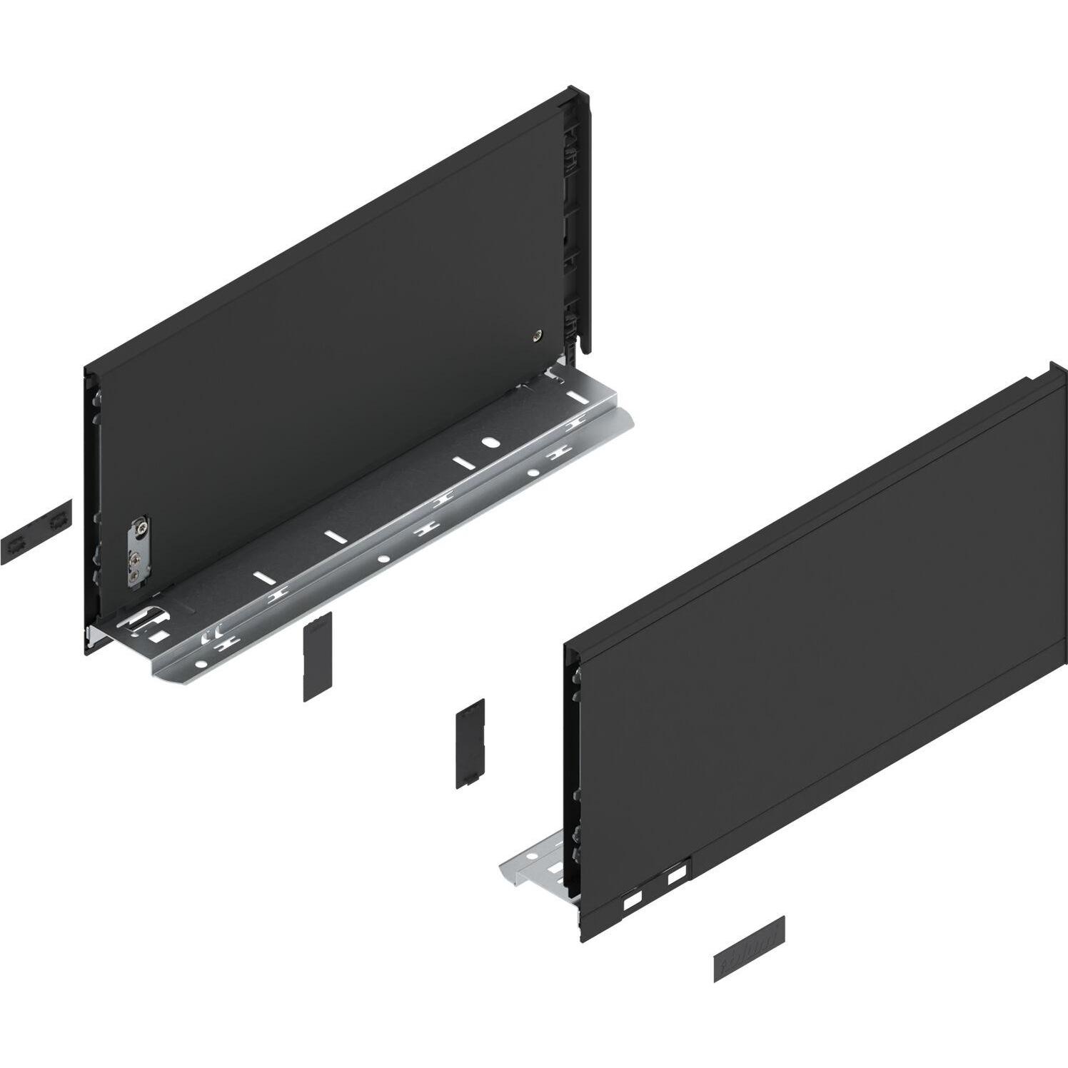 Blum, Schubladenauszüge, LEGRABOX pure Zarge Höhe C, NL 350, Carbonschwarz-matt