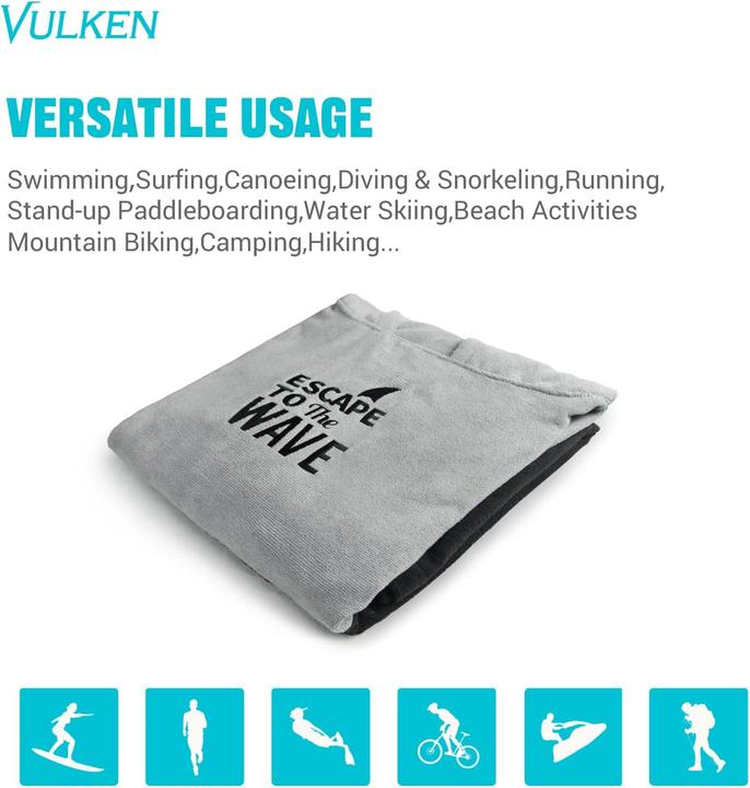 Immagine prodotto Vulken Badeponcho mit Kapuze