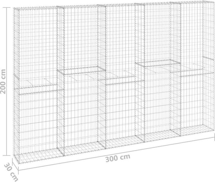 Produktbild vidaXL Gabionenwand