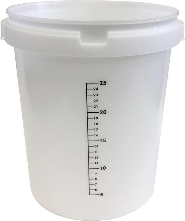 HP Autozubehör Mixing bucket GRIPLINE-O 30 l 25 litre scale white