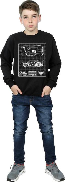 Produktbild Disney Cars Cruz Ramirez Blueprint Sweatshirt Jungen (140, 146)