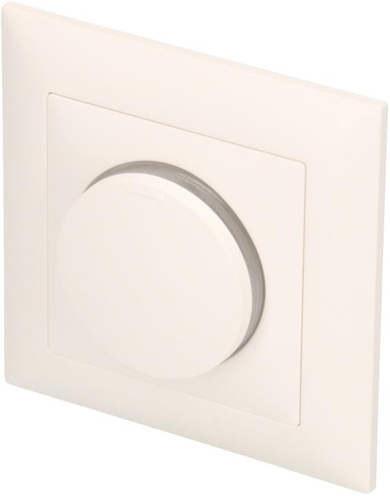 Produktbild Feller EdizioDue Drehdimmer Phasenanschnitt blau beleuchtet UP 40-600 VA