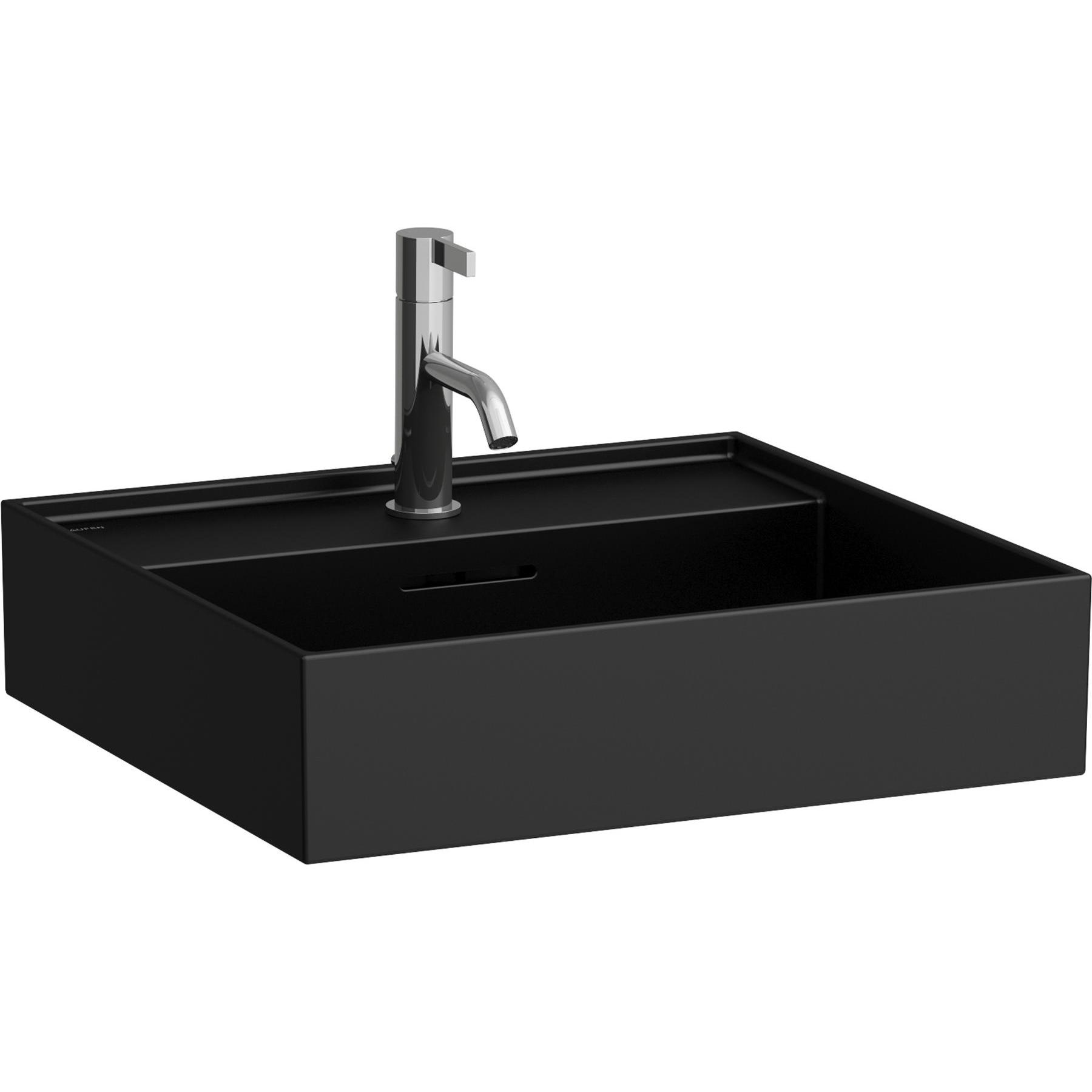 Laufen, Waschbecken, Kartell Waschtisch unterbaufähig, 1 Hahnloch, mit Überlauf, 500x460mm, H810332 (545 mm, 500 mm)