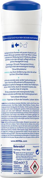 Nährwerte und Zutaten NIVEA Derma Control Defend Spray DUO (Spray)