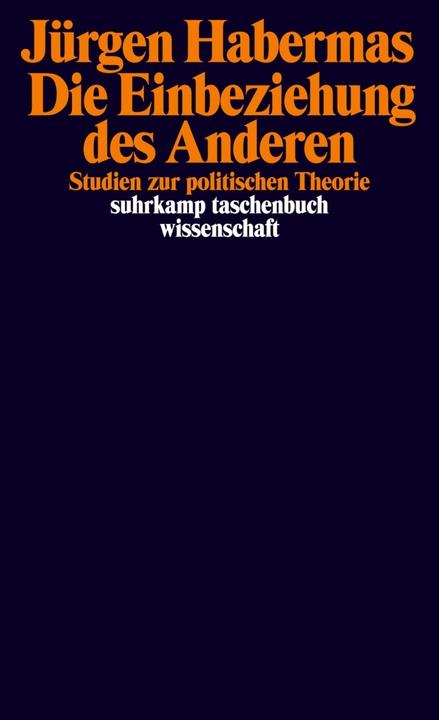 Produktbild Die Einbeziehung des Anderen (Deutsch, Jürgen Habermas, 1996)