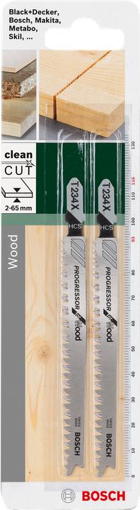 Produktbild Bosch Zubehör Stichsägeblatt HCS, T 234 X Progressor for Wood