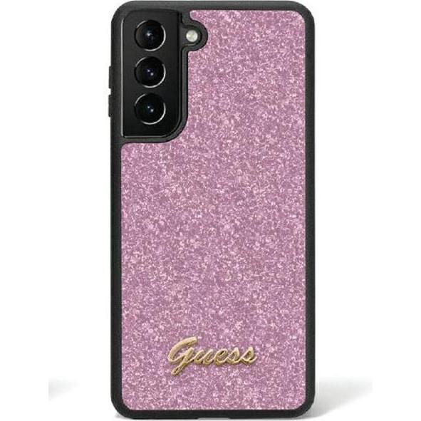 Guess Tasche für S24 Ultra S928 GUHCS24LHGGSHU Hardcase Glitter Script lila (Samsung Galaxy S24 Ultra), Smartphone Hülle...