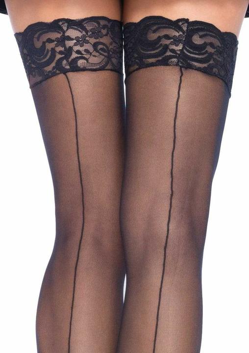Produktbild Leg Avenue Nahtstrümpfe mit Spitze (One Size)