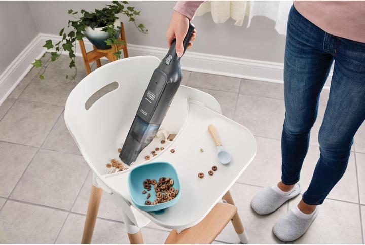 Immagine prodotto Black & Decker 12 V / 2,0 Ah Dustbuster SLIM 24Wh, con bocchetta di aspirazione larga integrata, cavo di ricarica