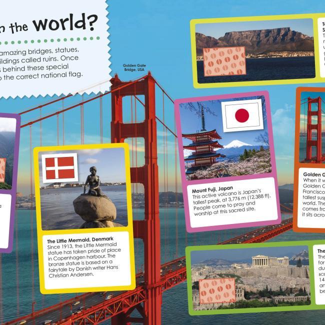 Actual product image Flags Around the World Ultimate Sticker Book