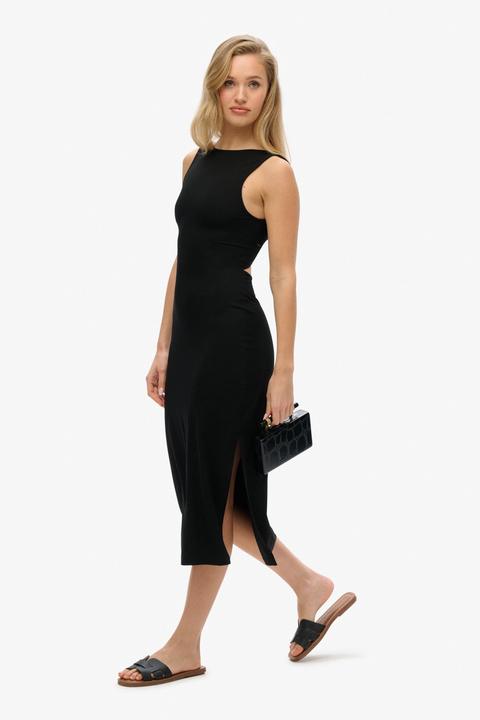 Actual product image Superdry Jersey Twist Back Midi Dress (10XL)