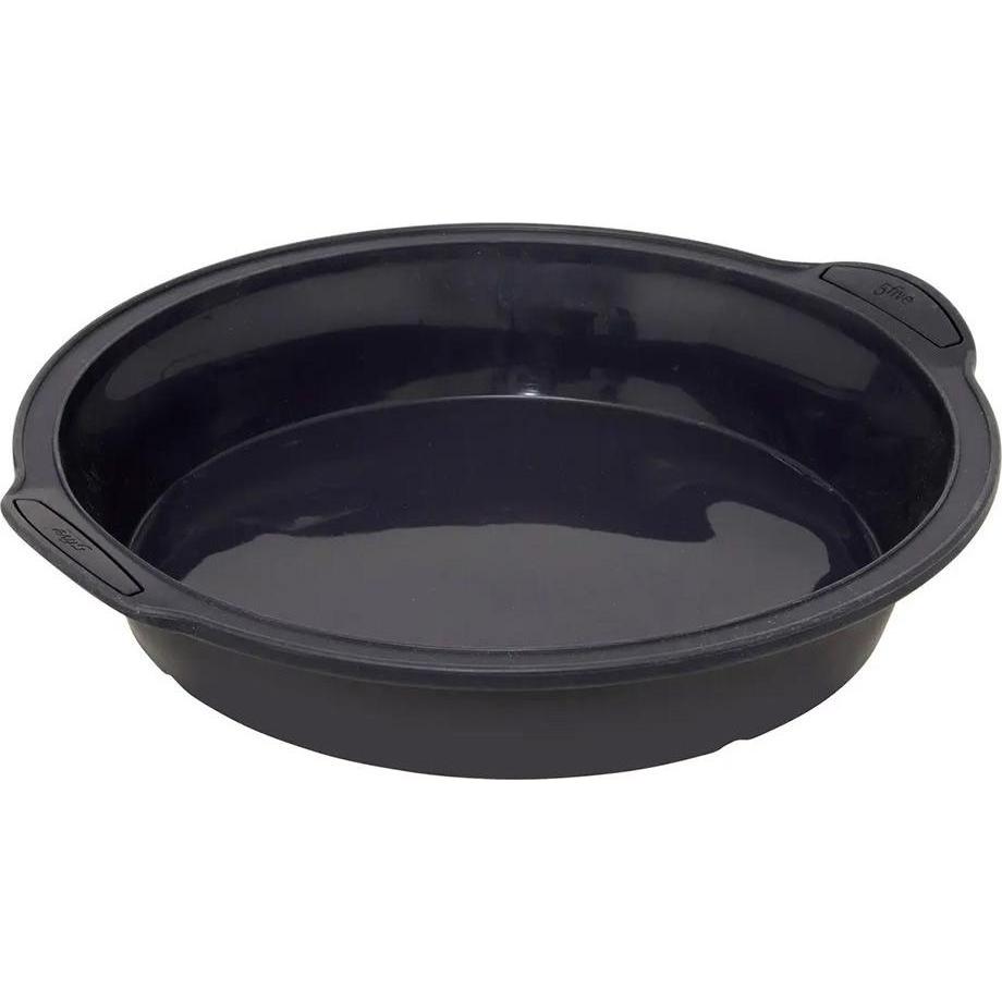 Five Stampo in silicone con manico Secret de Gourmet in silicone marrone 24 cm, Teglia + Stampi da forno, Marrone