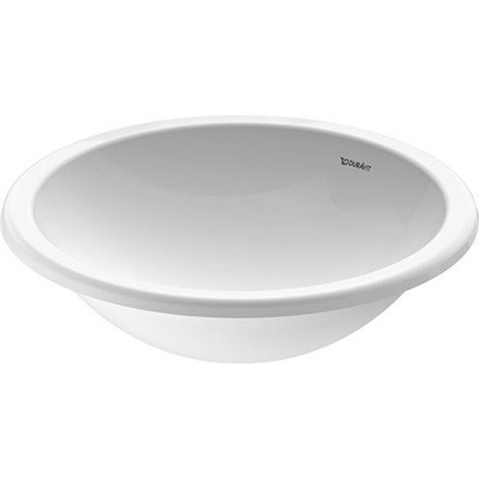 Duravit, Waschbecken, Einbauwaschtisch ARCHITEC o Überlauf d= 450mm ohne Hahnloch weiss (450 mm, 450 mm)