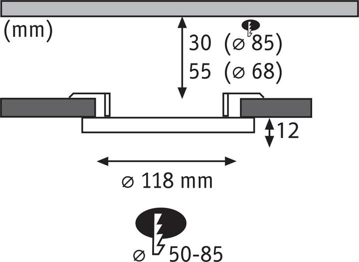 Produktbild Paulmann Einbaupanel Areo VariFit (550 lm)