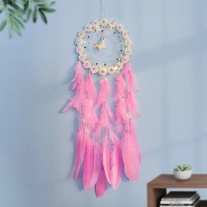 Immagine prodotto Cover-Discount Set di artigianato fai da te per l'acchiappasogni a LED Unicorno
