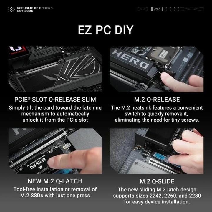 Actual product image ASUS ROG MAXIMUS Z890 HERO (LGA 1851, Intel Z890, ATX)