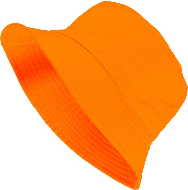 Actual product image Widmann 80s neon bucket fisherman hat in neon orange