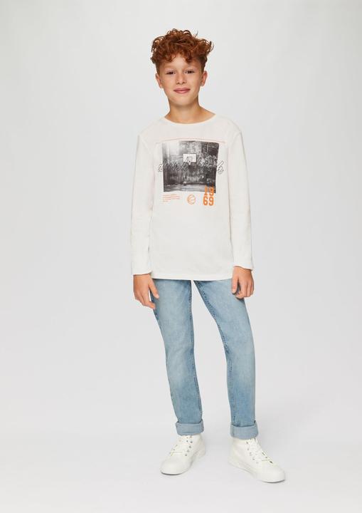 Produktbild s.Oliver T-Shirt Langarmshirt mit Frontprint (M)