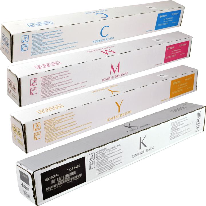 Actual product image Kyocera 4 Toner TK-8345 Multipack K C M Y 4-coloured (C, FC, M, Y)