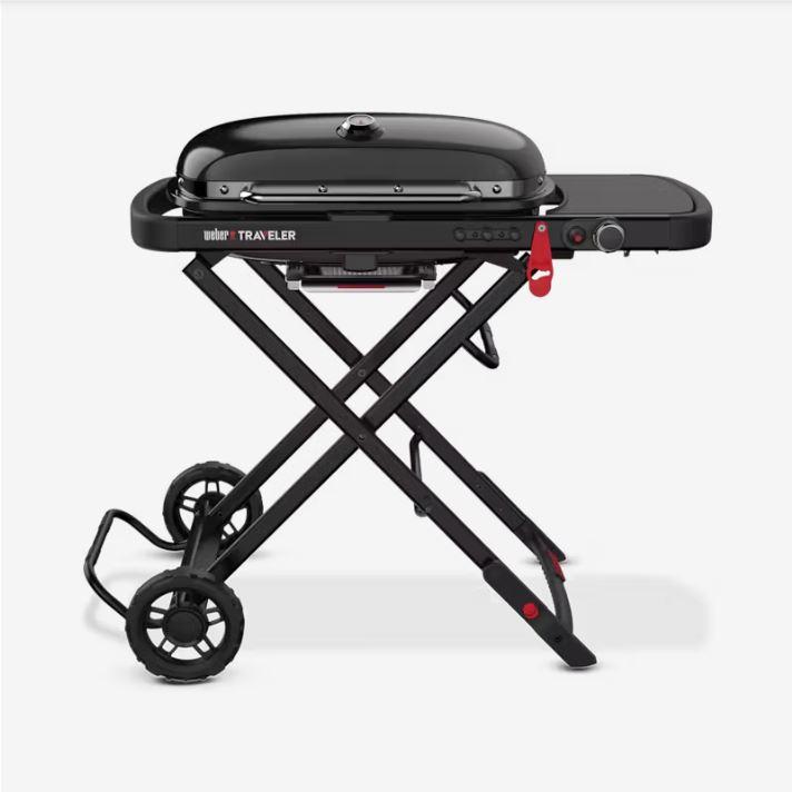 Weber-Stephen, Gasgrill, Weber Traveler Stealth Edition schwarz