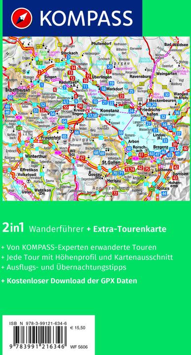 Actual product image Wanderführer 5606 Bodensee, 75 Touren (German, Franziska Baumann, 2022)