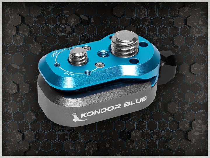 Actual product image Kondor Blue Mini Lock Quick Release Plates for Professional Camera Workflows ()