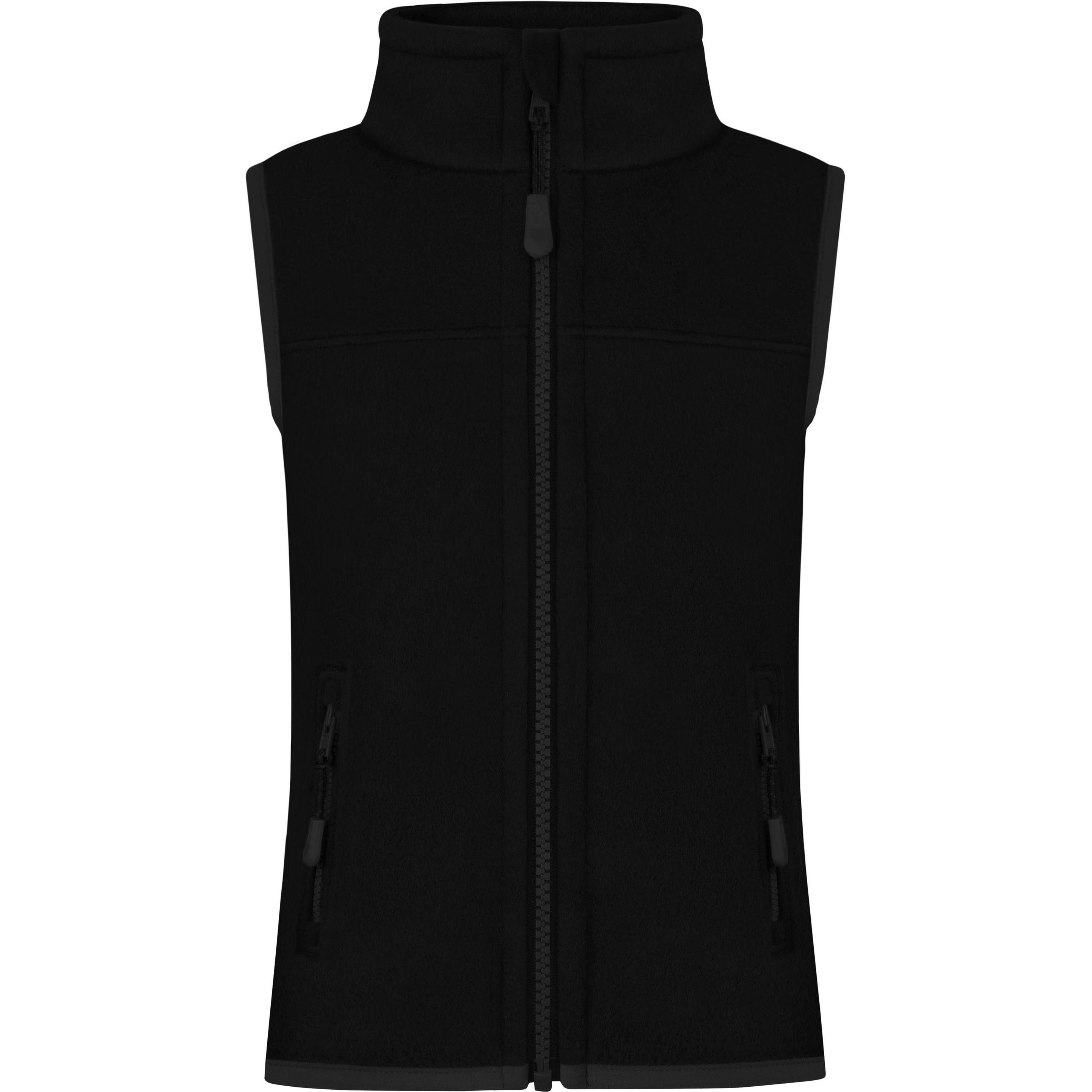 Normani, Herren, Weste, Kinder Fleeceweste „Kiana“ - 9671, Schwarz, (92)
