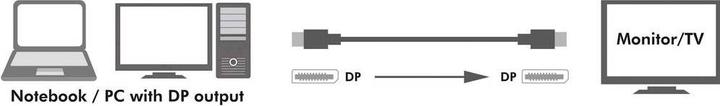Productafbeelding LogiLink DisplayPort - DisplayPort (3 m, DisplayPort)