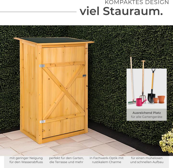 Produktbild tectake Gartenschrank mit Flachdach