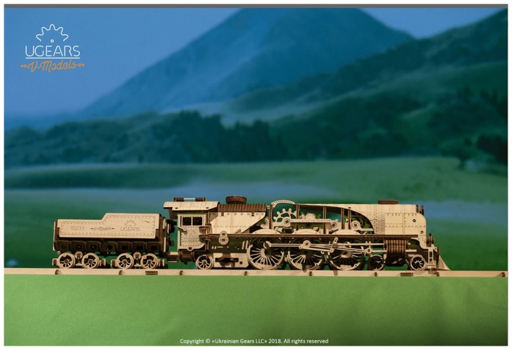 Image du produit Ugears Locomotive V-Express avec wagon