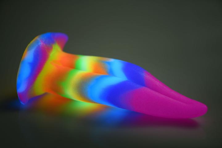 Actual product image Creature Cocks Glowinthedark Unicorn Tongue Dildo