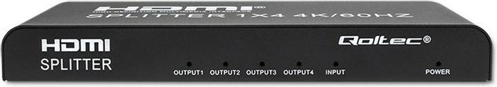 Actual product image Qoltec 51799 Active HDMI splitter 4 x HDMI 4K x 2K | 6 Gbit/s | 60Hz