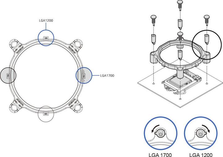 Immagine prodotto Zalman ZM-1700MKC Kit di montaggio Intel LGA 1700