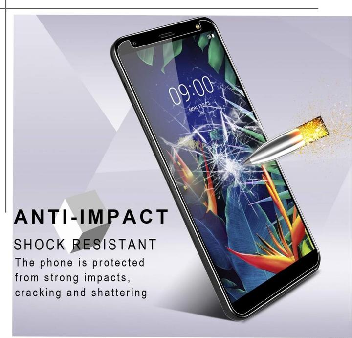 Actual product image Screenguard LG K40 bulletproof glass protective film Case Friendly Design (1 pcs., K40)