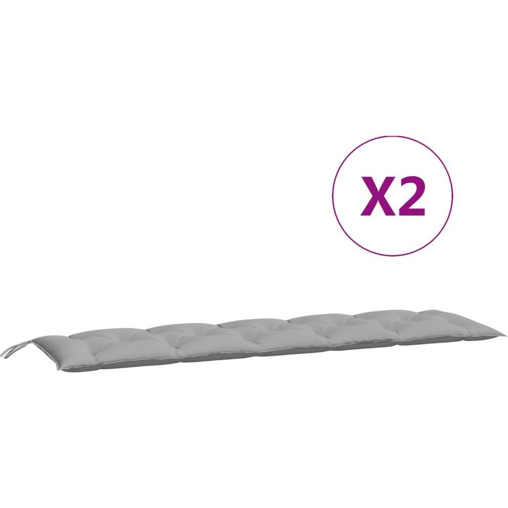 VidaXL, Sitzkissen, Gartenbank-Auflagen 2 Stk. O x ford-Gewebe (180 x 50 x 7 cm)