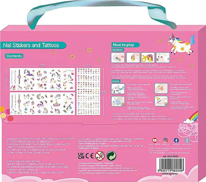 Produktbild Avenir Nagelsticker/Tattoos - Einhorn
