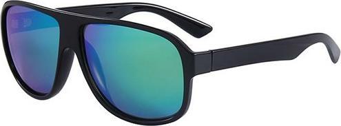 Actual product image Bekos Blue Green Mirrored Sunglasses Polarised