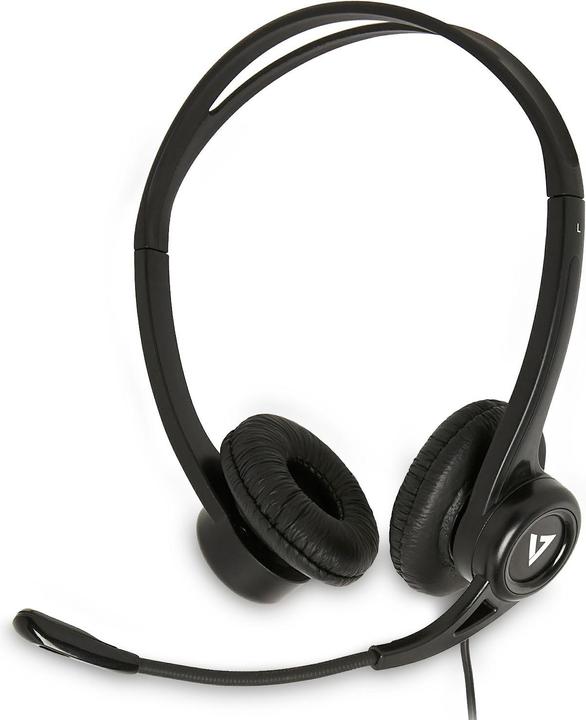 Actual product image V7 Essentials USB Stereo Headset (Cable, USB-A)