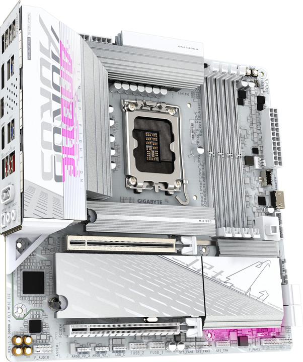 Produktbild Gigabyte B860M AORUS ELITE WIFI6E ICE (LGA 1851, Intel B860, mATX)