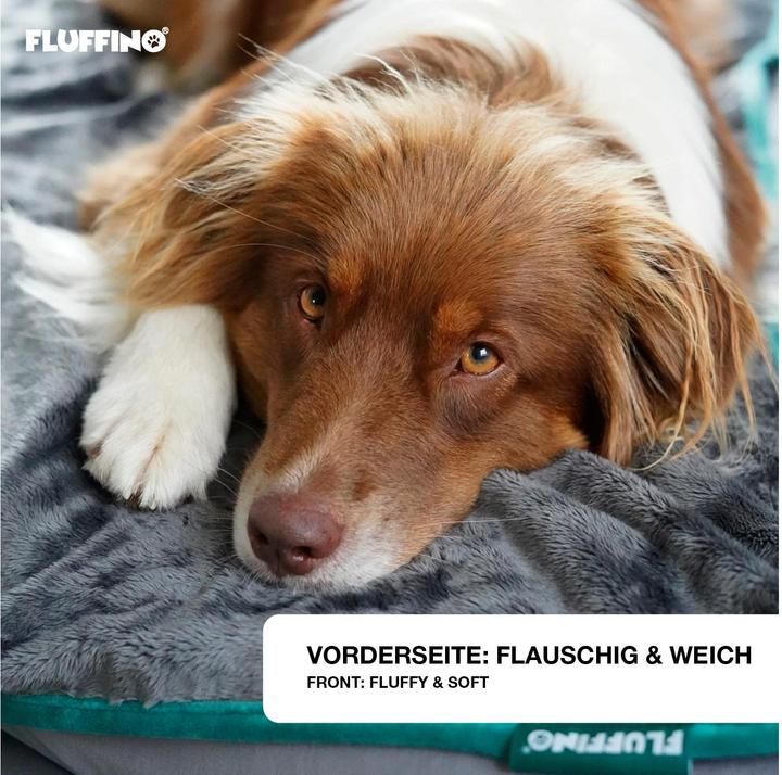 Produktbild Fluffino Hunde-Decke 150 x 100 cm, Grau (Hund)